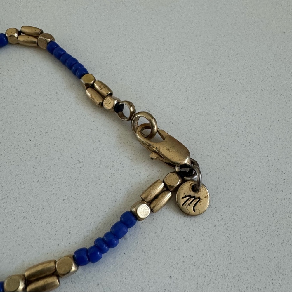 Madewell Blue Beaded Bracelet - Picture 2 of 3